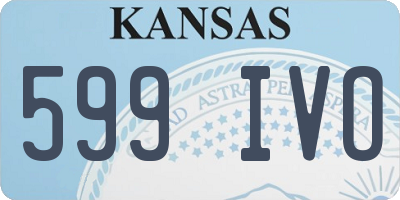KS license plate 599IVO
