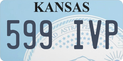 KS license plate 599IVP
