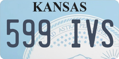 KS license plate 599IVS