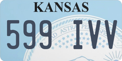 KS license plate 599IVV