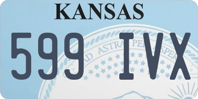 KS license plate 599IVX