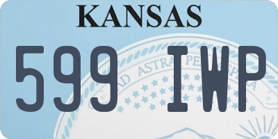 KS license plate 599IWP