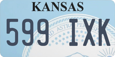KS license plate 599IXK