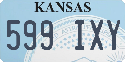 KS license plate 599IXY