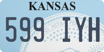 KS license plate 599IYH