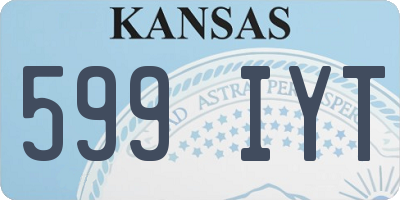 KS license plate 599IYT