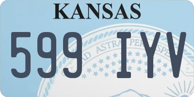 KS license plate 599IYV