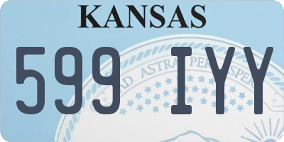KS license plate 599IYY