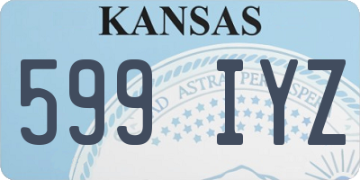 KS license plate 599IYZ