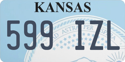 KS license plate 599IZL