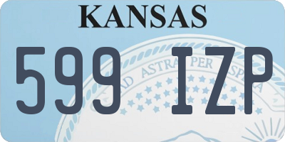 KS license plate 599IZP