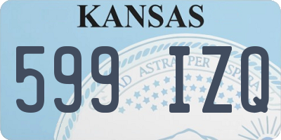 KS license plate 599IZQ