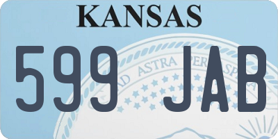 KS license plate 599JAB