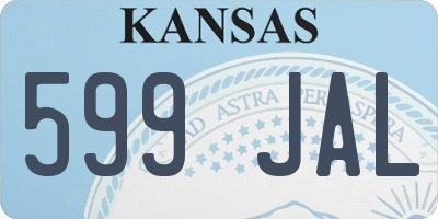 KS license plate 599JAL