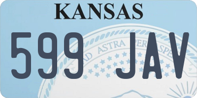 KS license plate 599JAV