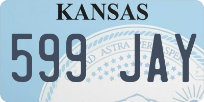 KS license plate 599JAY