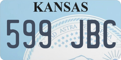 KS license plate 599JBC