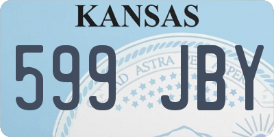 KS license plate 599JBY