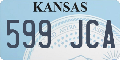 KS license plate 599JCA