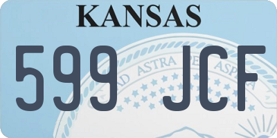 KS license plate 599JCF