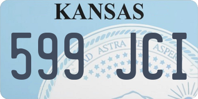 KS license plate 599JCI