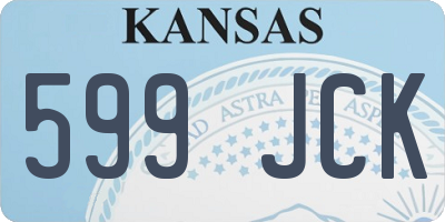 KS license plate 599JCK