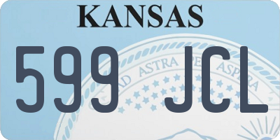 KS license plate 599JCL