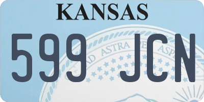 KS license plate 599JCN