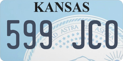 KS license plate 599JCO