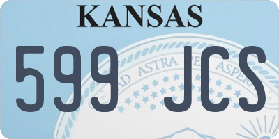 KS license plate 599JCS