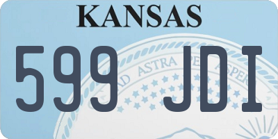 KS license plate 599JDI