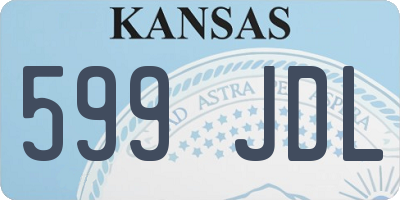 KS license plate 599JDL