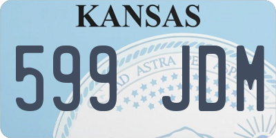KS license plate 599JDM