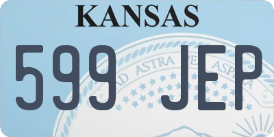 KS license plate 599JEP