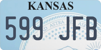 KS license plate 599JFB