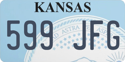 KS license plate 599JFG