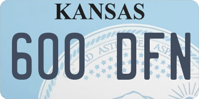 KS license plate 600DFN