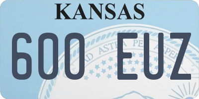 KS license plate 600EUZ