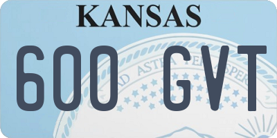 KS license plate 600GVT