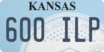 KS license plate 600ILP