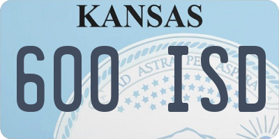 KS license plate 600ISD