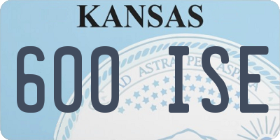 KS license plate 600ISE