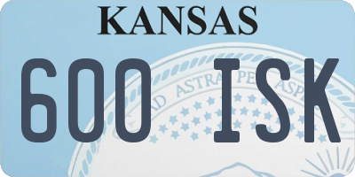 KS license plate 600ISK