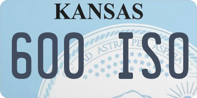 KS license plate 600ISO