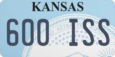 KS license plate 600ISS
