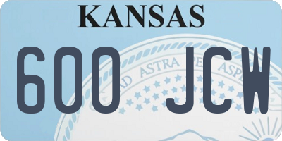 KS license plate 600JCW