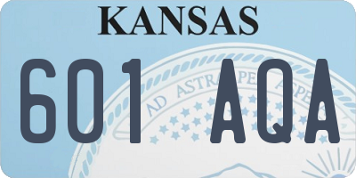 KS license plate 601AQA