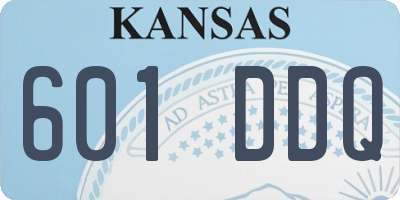 KS license plate 601DDQ
