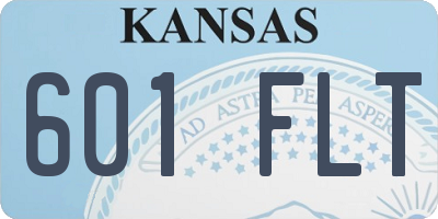 KS license plate 601FLT