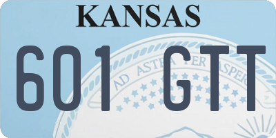 KS license plate 601GTT